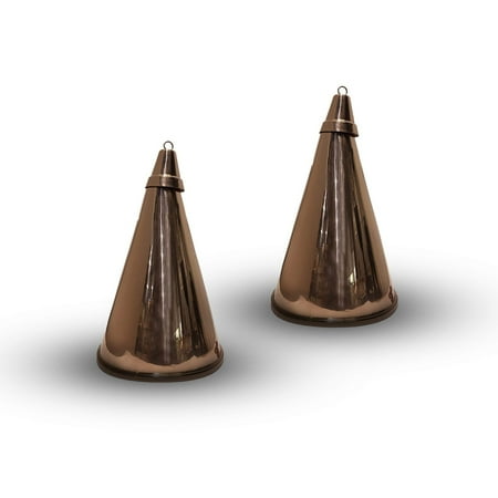 Legends International Small Hawaiian Cone Tabletop Torch Smooth Copper - 2 Pack