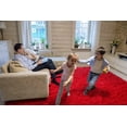 thumbnail image 2 of Softlife Super Soft Rug For Living Room Fluffy Rugs For Dorm Room Cute Plush carpet For Bedroom,3' x 5',Red, 2 of 6