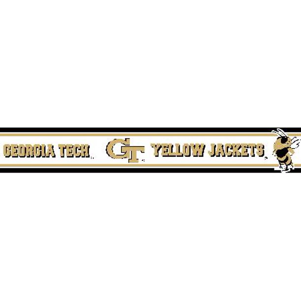 Georgia Tech 5 5 Inch Height Wallpaper Border Walmart Com