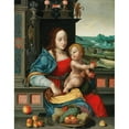 thumbnail image 3 of Follower of Joos van Cleve 20x24 Black Modern Framed Museum Art Print Titled - The Madonna of the Cherries, 3 of 5