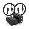 thumbnail image 1 of Quyaojz for Samsung Galaxy Super Fast Charging Cord Type C Charger, 25w Android Phone Charger Block &3+3ft USBC to USB-C Cable Compatible With Galaxy S25/S24 S23 S22 S21 S20 (s25/24/23/),//Mini, 1 of 1