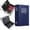 Blue, variant on Book Shaped Security Lock Box, Book Safe with Combination Lock, Hidden Security Storage Box for Documents, Jewelry, Home & Office