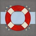 thumbnail image 2 of Vess, June Erica 26x26 White Modern Wood Framed Museum Art Print Titled - Nautical Graphic II, 2 of 4