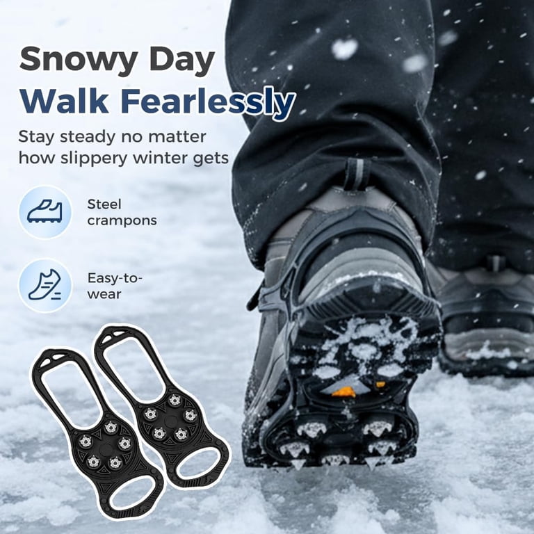 Non Slip Foot Spikes For Snow Universal Non-Slip Gripper Spikes