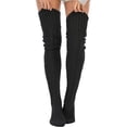 thumbnail image 3 of Dalrosia 12Pairs Women's Cable Knitted Thigh High Boot Socks Extra Long Winter Stockings Over Knee Leg Warmers, 3 of 5