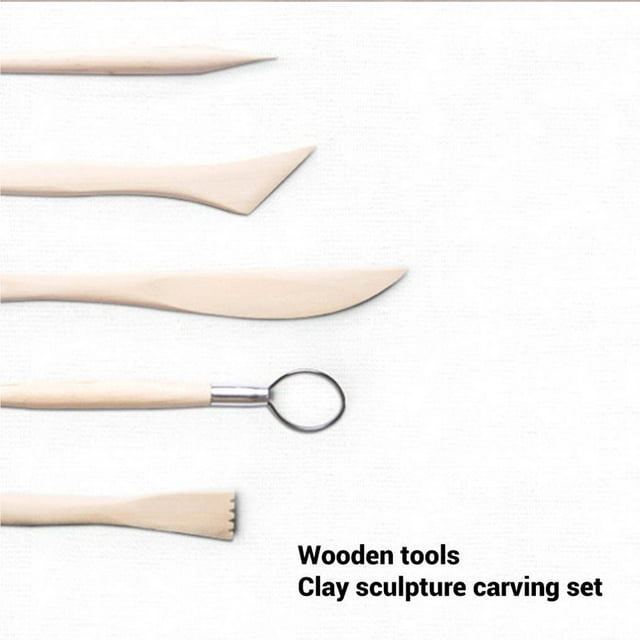 stanreset 24 Pcs/set Outils de Sculpture avec Pochette Réutilisable pour Poterie en Argile Polymère Art en Céramique
