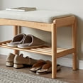 thumbnail image 5 of Marsrizon Home  Wood Shoe Bench - Mid-Century Modern Storage Bench for Entryway and Living Spaces (23.62inch, Original Wood Colour（Beech）), 5 of 5