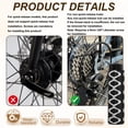 thumbnail image 3 of Uxcell 4 Pack Aluminum Alloy Bike Pegs Anti-Skid Fit 3/8 inch Axles with Circle Black, 3 of 7