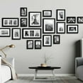 thumbnail image 2 of HAHDAXIA 6x8 Picture Frame Set of 5 Modern Black Solid Wood Photo Frame for Wall Gallery Decor,Family Mural,Collage Bundle,Hanging or Tabletop Display, 2 of 7