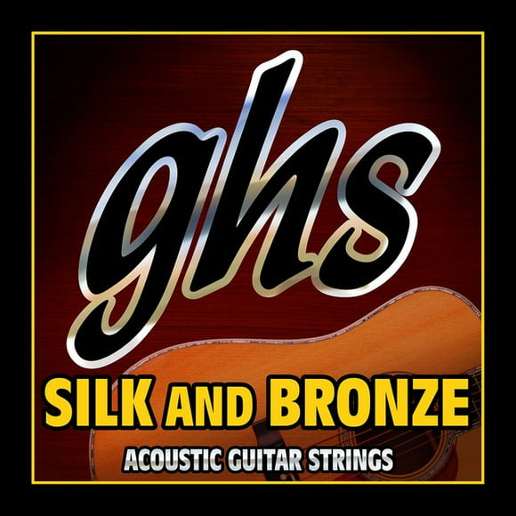 GHS 370ML Silk and Bronze Copper-Tin-Phosphor Alloy Acoustic Guitar Strings - Medium-Light 12-54