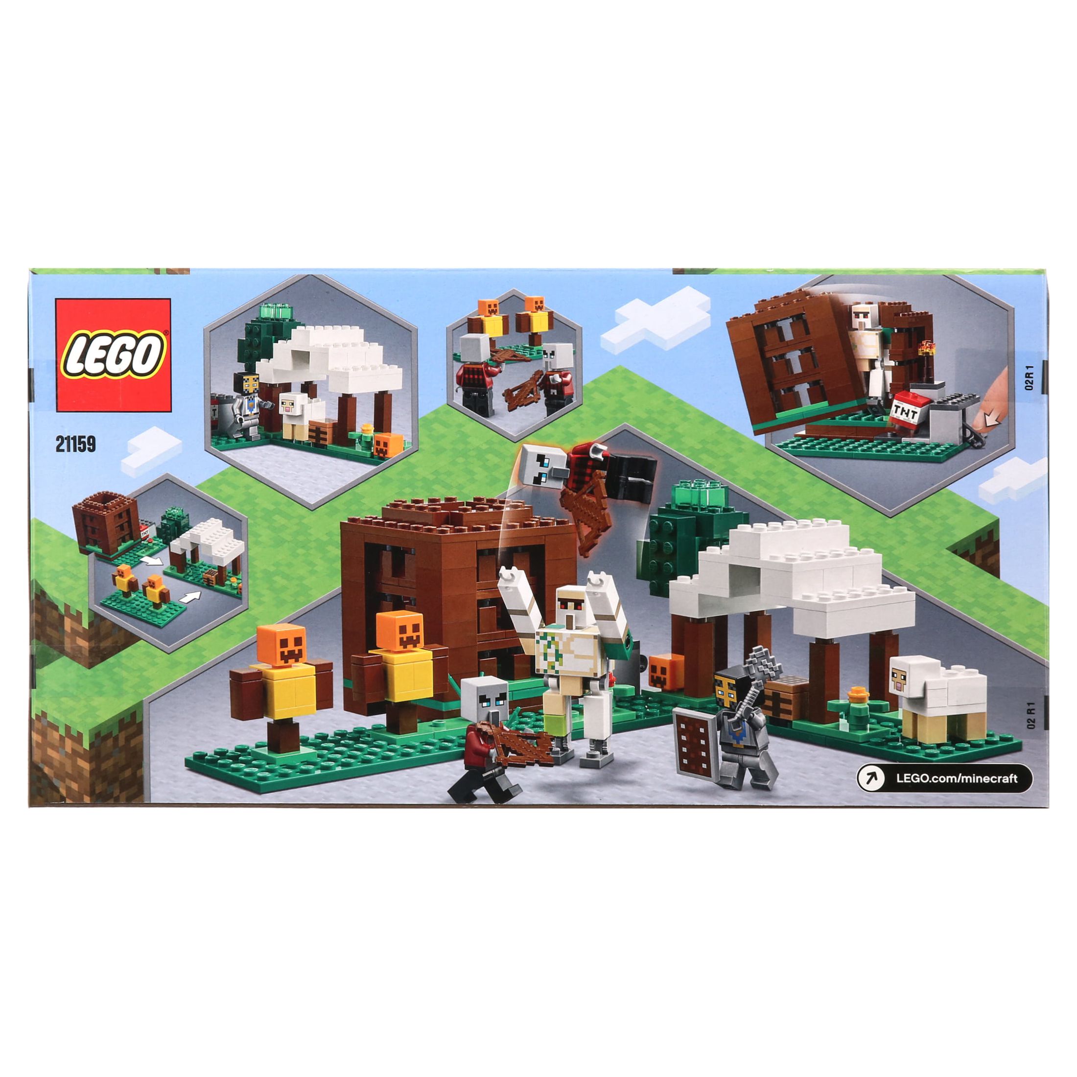 Lego Minecraft The Pillager Outpost 21159 Action Figure Brick Building 