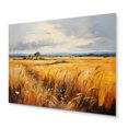 thumbnail image 2 of Designart "Denmark Yellow landscapes Of Gold" Farmhouse Metal Art Print, 2 of 5