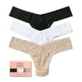 thumbnail image 3 of Hanky Panky Womens Signature Lace Low Rise Thong 3-Pack Style-49113PK, 3 of 9