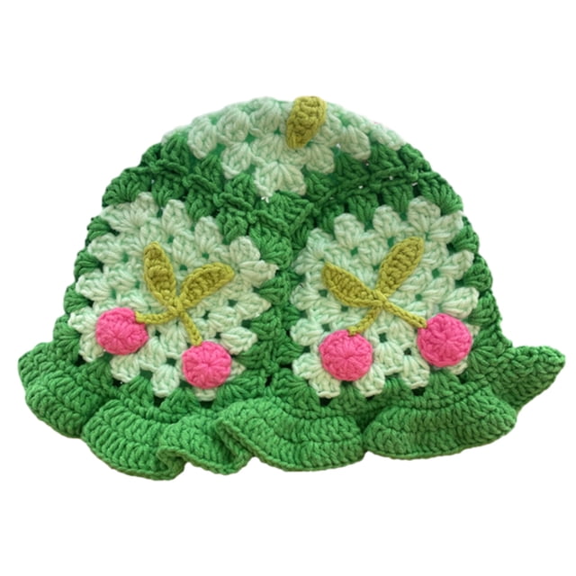 Gorro de punto para mujer, gorro de gorros florales hechos a mano, gorro de punto, gorros de punto, gorro de verano hecho a mano, gorros florales para mujer