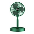 thumbnail image 1 of Portable Oscillating Standing Fan with Remote Controller, Foldable Desk Fan, Rechargeable Quiet USB Mini Folded Floor Fan, Pedestal Fans for Personal Bedroom Office Fishing Camping Travel, 1 of 5