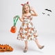 thumbnail image 3 of Vestido sin mangas de calabaza para niñas, gala de Halloween para niños, 3 of 5