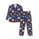 thumbnail image 1 of Fotbe Space Planet Pijama de Hombre con Estampado de Manga Larga, Conjunto de 2 Piezas, Ropa de Dormir Suave y Cómoda con Bolsillos-XX-Large, 1 of 7