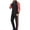 Black 02, variant on Stamzod Track Suits Mens Stand Collar Zip Up Jacket Sweatpants Tracksuit Set 2 Piece Color Block Sweatsuits for Men XXL