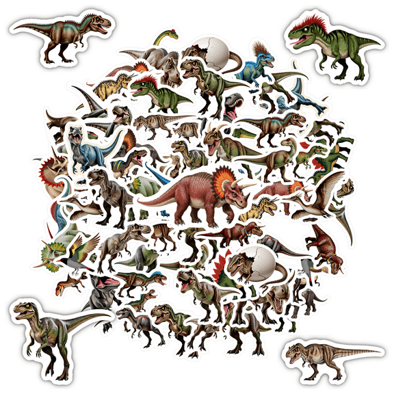 35pcs Cute Dinosaur Stickers Animal Stickers Funny Stickers for Laptops Notebooks Suitcases