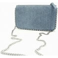 thumbnail image 4 of Kukuzhu Clutch Purse for Women Elegant Envelope Evening Bag Tote Bag Denim Rivet Crossbody Shoulder Bag Cocktail Prom Handbags, 4 of 7