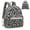 Black White Leopard Print Decoration, variant on POLERO Fall Cat Pumpkin Print Casual Backpack Purse, Polyester Fabric Fashion Daypack for Travel Vacation