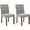 2-pack Linen | Grey, variant on OUTGOODS Parsons Dining Chairs Set of 2, Upholstered Linen Fabric w/ Wood Legs