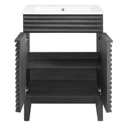 Render Bathroom Vanity Black White