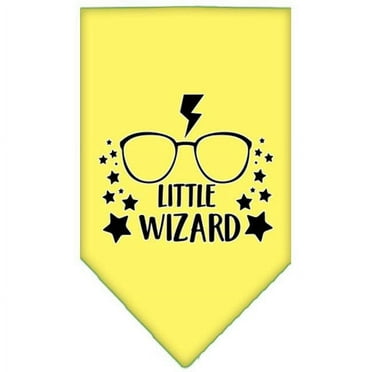 Mirage Pet 66-462 LGYW Little Wizard Screen Print Bandana, Yellow - Large