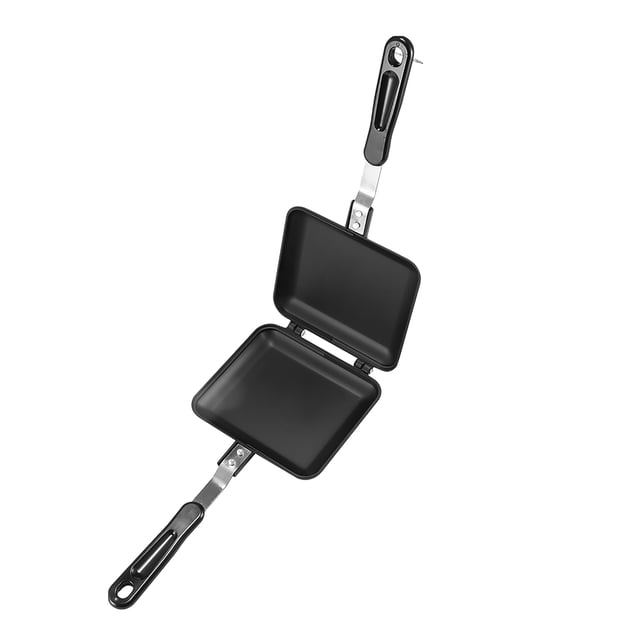 Sartén De Aluminio Sandwichera Antiadherente Molde Para Tostadas Sin Humo Sartén De Doble Cara Monstrate HA024657-00