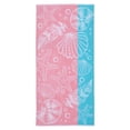 thumbnail image 4 of Mainstays 2pk Cotton Beach Towel, 58 x 28 in, Coral Starfish & Stripes, 4 of 7