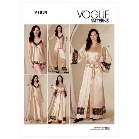 Vogue Sewing Pattern 1834 Robes, Pyjamas F5 (16-18-20-22-24)