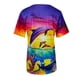 thumbnail image 4 of Puntoco - Camiseta de manga corta con estampado de animales marinos y cuello en V para mujer Puntoco Puntoco-4302, 4 of 6