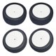thumbnail image 1 of Paquete de 4 llantas de goma para coche RC 1/12 1/14 mejoradas para piezas de modificación de camiones 144001 124018, 1 of 9
