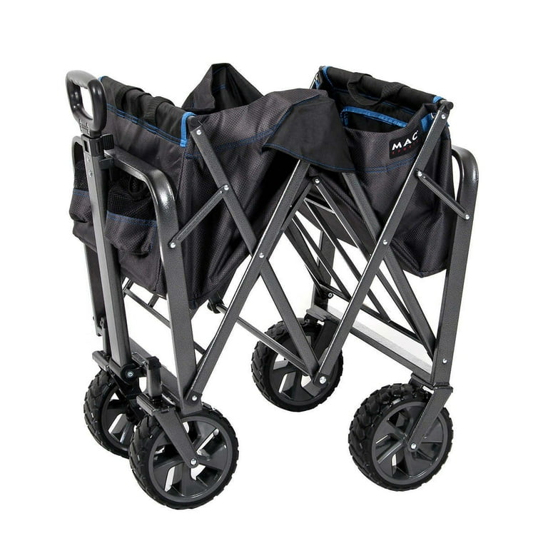Amazon.com: AUKAR Collapsible Canopy Wagon - Heavy Duty Utility Outdoor  Garden Cart - with Adjustable Handles, for Shopping, Picnic, Camping,  Sports - 