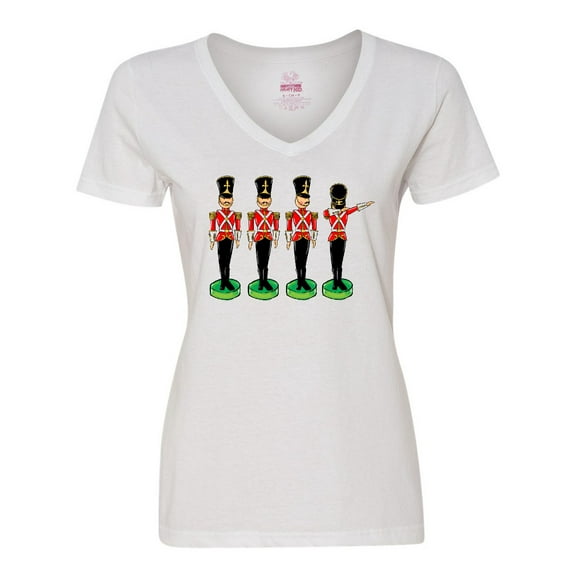 Inktastic Christmas Dabbing Tin Soldier Women's V-Neck T-Shirt