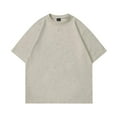 thumbnail image 1 of pstuiky camisetas de hombre, Camisas casuales de manga corta con cuello redondo y diseño conciso de color liso para hombre camisetas de hombre xxxl, 1 of 3