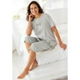 thumbnail image 4 of Dreams & Co. Plus Size Knit Capri Sleep Set, 4 of 4