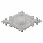 Ekena Millwork 23.50 in. W x 12.25 in. H x 1.50 in. P Architectural Accents - Quentin Ceiling Medallion