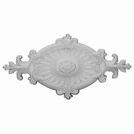 Ekena Millwork 23.50 in. W x 12.25 in. H x 1.50 in. P Architectural Accents - Quentin Ceiling Medallion
