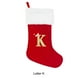 thumbnail image 4 of Monstrate Calcetines navideños decorativos con letras - Atmósfera festiva personalizada El tejido de precisión es una tela duradera Kits de decoración para fiestas K roja grande, 4 of 6