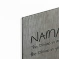 thumbnail image 2 of Luxe Metal Art 'Namaste' by Linda Woods, Metal Wall Art, 36"x36", 2 of 9