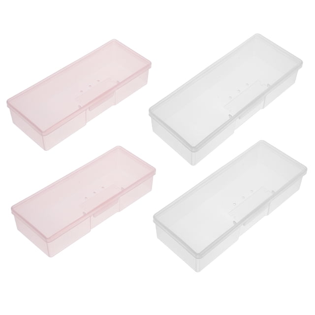 4pcs Nail Polishing Manicure Tool Boxes Sand Bar Storage Boxes Nail Tool Storage Cases