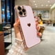 thumbnail image 1 of Funda de teléfono de lujo para iPhone 14, 11, 12, 13 Pro Max, X, XR, XS Max, 7, 8 Plus, corazón de amor galvanizado, patrón lateral lindo, funda de TPU suave, 1 of 4