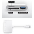 thumbnail image 2 of High-Speed USB-C Card Reader 3-in-1 SD/TF/USB OTG Adapter for iPhone 15/16/iPad Pro/MacBook/Android Devices, Portable File Transfer, 2 of 7