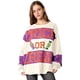 thumbnail image 4 of Sudaderas para Mujer con Lentejuelas, Bloques de Color, Cuello Redondo, Larga, Brillantes, Lindas Sudaderas. L, 4 of 8