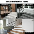 thumbnail image 4 of EastVita Hand Rails for Outdoor Steps, 3 Step/4 Step Porch Railing Wrought Iron Railing, Side Mount Hand Rails for Seniors, 4 of 7