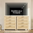 thumbnail image 6 of Fluted Dresser for Bedroom, Chest of Dressers 35.4" Tall Dresser for Closet with 4 Fluted Dressers Chest with Clothes Storage Cabinet, Drawer Organizer for Bedroom, Living Room, Closet, Hallway, 6 of 9