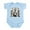 Sky Blue, variant on CafePress - Calaveras Hubub Posada Infant Bodysuit - Baby Light Bodysuit, Size Newborn - 24 Months