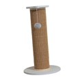 thumbnail image 4 of Cats Scratch Post with Interactive Ball Toy Vertical Scratcher Cat Climbing Pole White Brown 43x26cm, 4 of 9