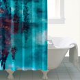 thumbnail image 4 of Shower Curtain Set with Snap-in,Multicolor Painting Style Blue (4) Shower Curtains Waterproof Shower Liner,Decorative Polyester Shower Liner,72x72Inch, 4 of 4